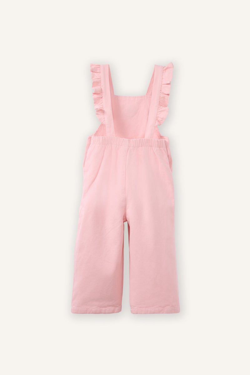 ديفاكتو جمبسوت بناتي تويل قصة عادية برقبة مستديرة مطرز - Image 4